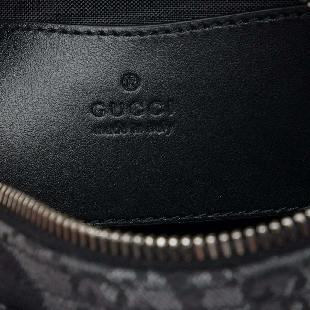 Gucci Mini GG Canvas Camouflage Buckle Crossbody Grey Canvas Very good - Box View