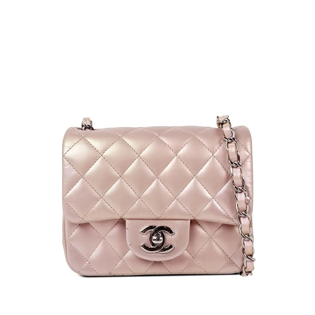 Chanel Mini Square Classic Iridescent Lambskin Single Flap