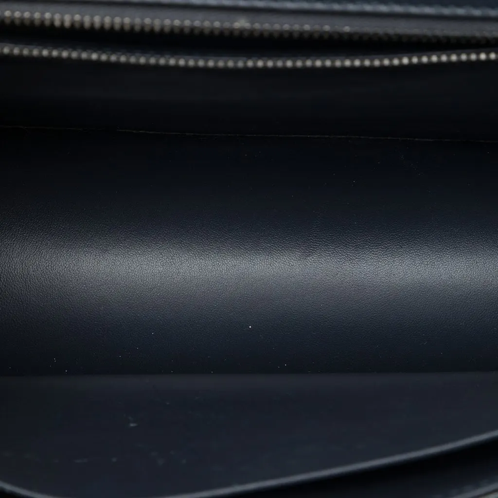 Dior Medium Patent Microcannage Diorama Flap Black Leather Good - Model View