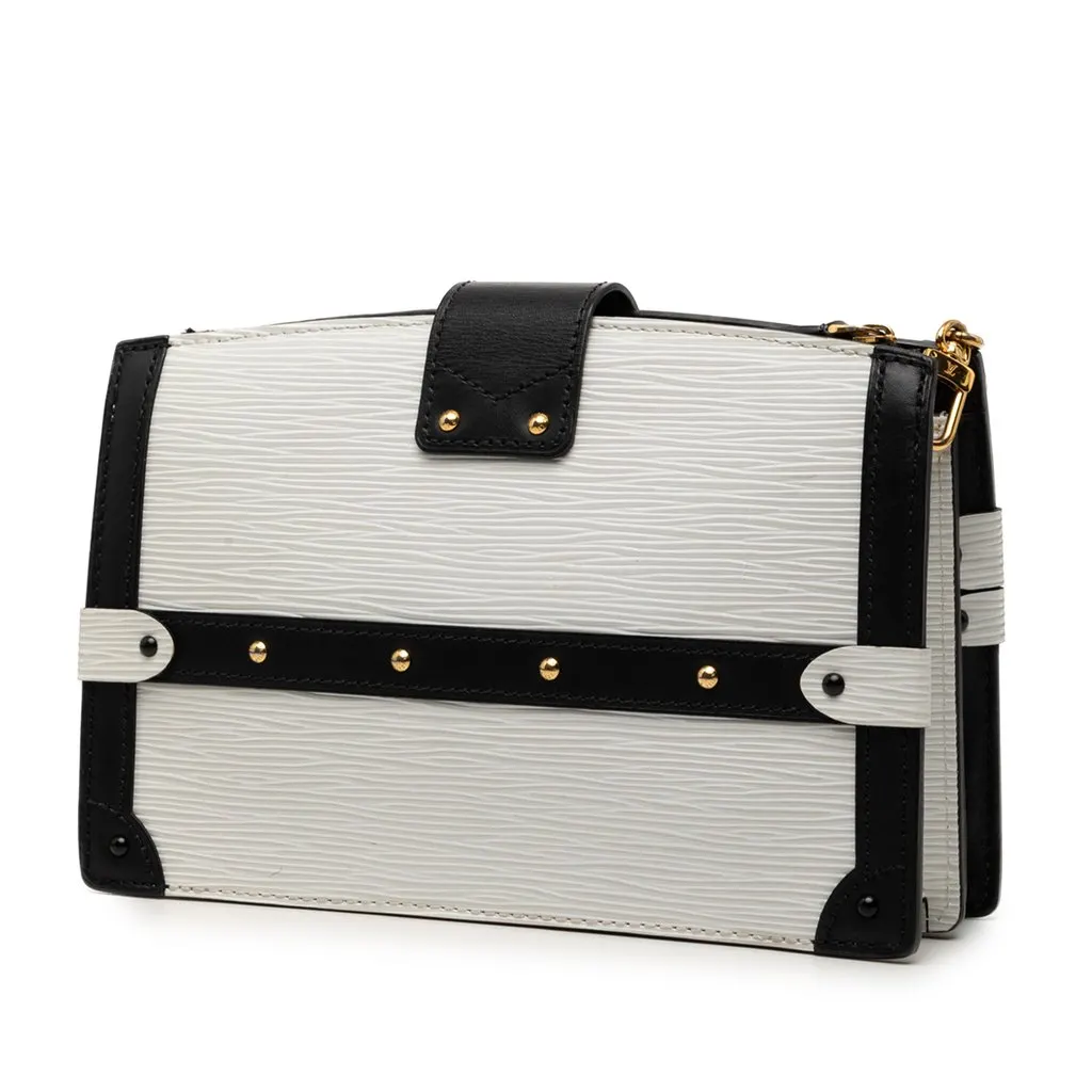 Louis Vuitton Epi Trunk Clutch White Leather Very good - Back View