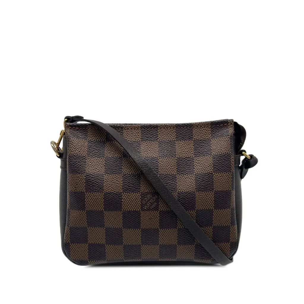 Louis Vuitton Damier Ebene Trousse Pochette Brown Canvas Very good - Front View
