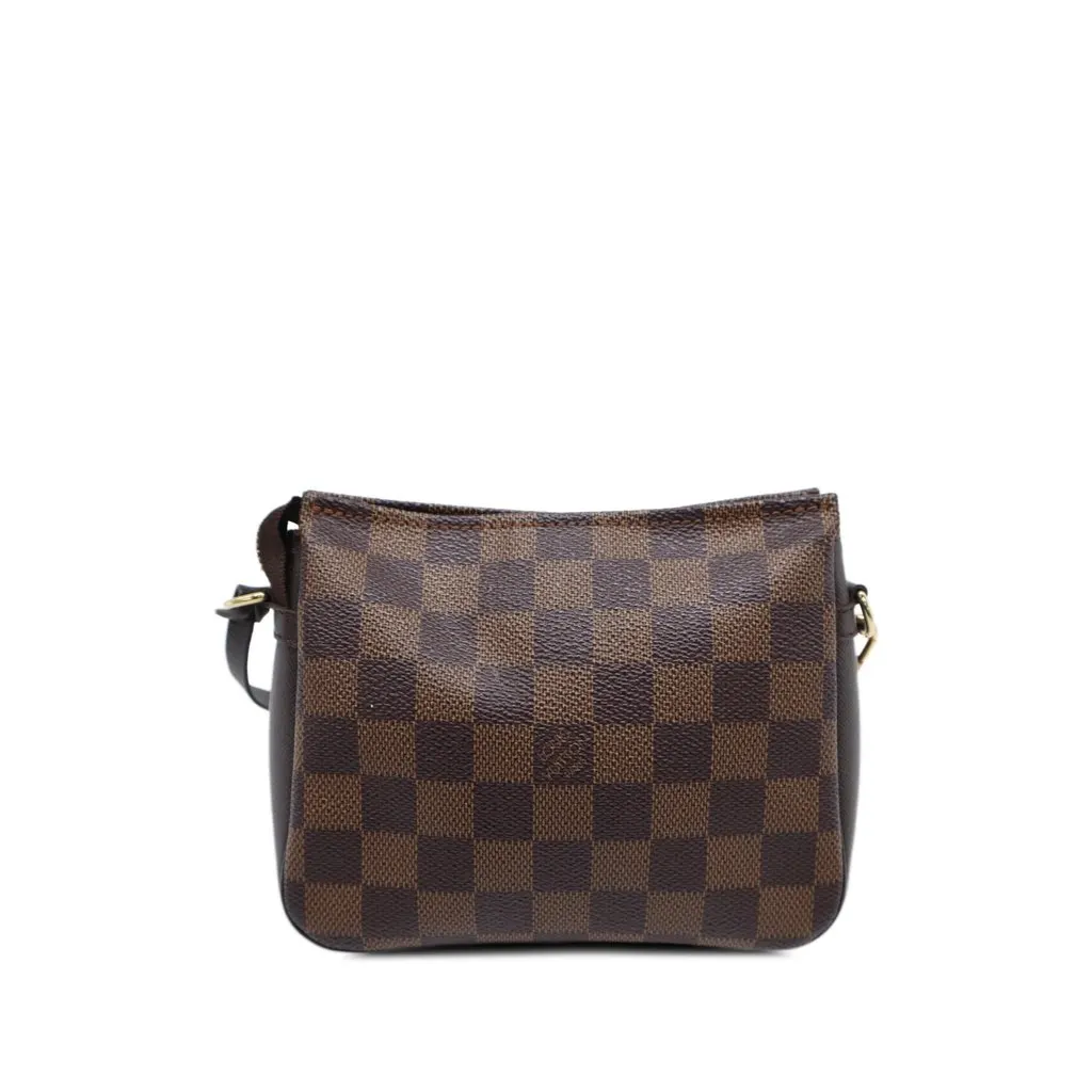 Louis Vuitton Damier Ebene Trousse Pochette Brown Canvas Very good - Back View