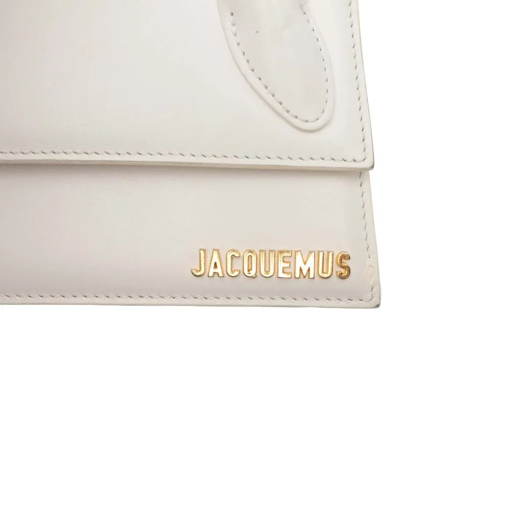 Jacquemus Smooth Calfskin Le Chiquito Long White Leather Good - Box View
