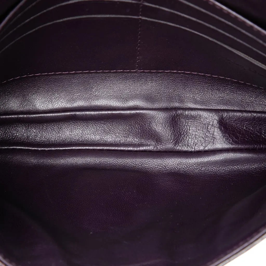 Dior Patent Cannage New Lock Pouch Crossbody Purple Leather Very good - Model View