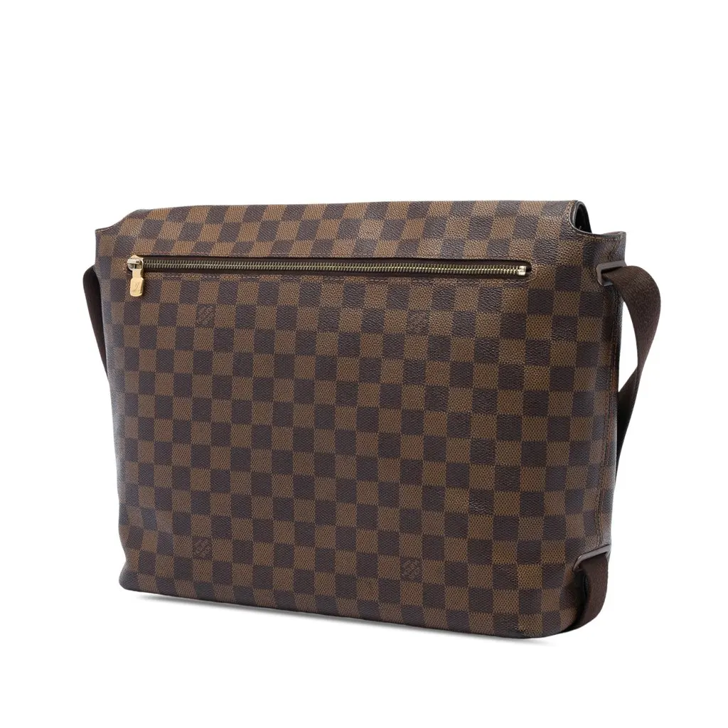 Louis Vuitton Damier Ebene Brooklyn GM Brown Canvas Good - Back View