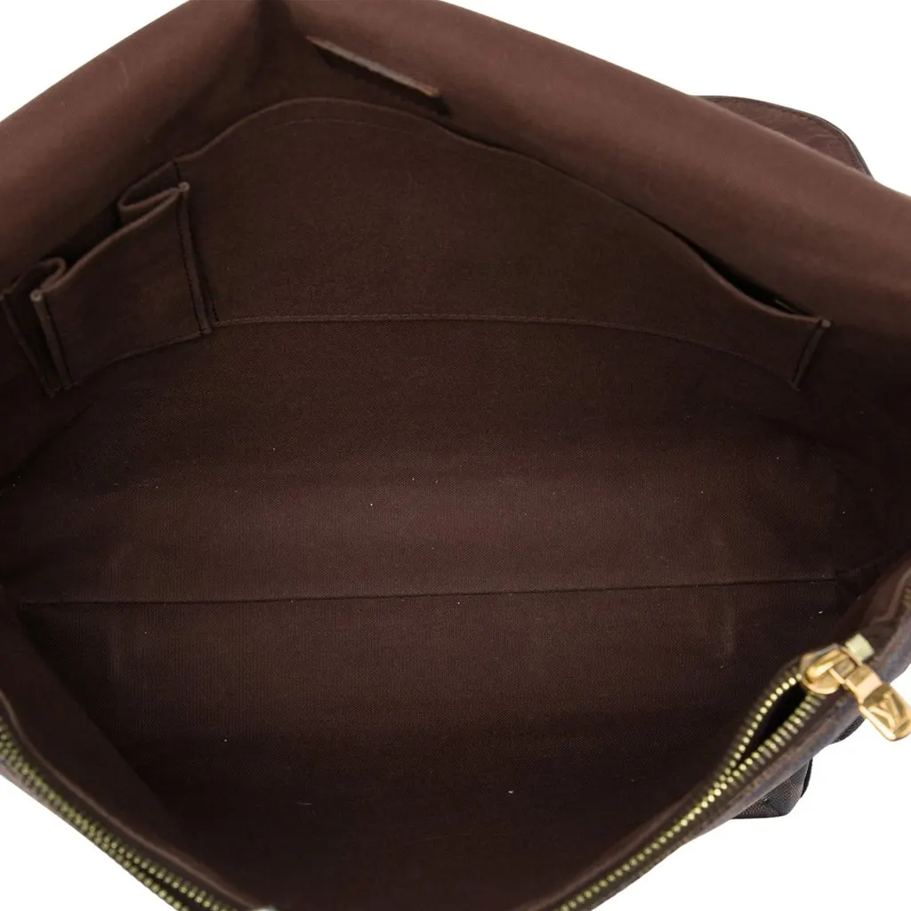Louis Vuitton Damier Ebene Brooklyn GM Brown Canvas Good - Model View