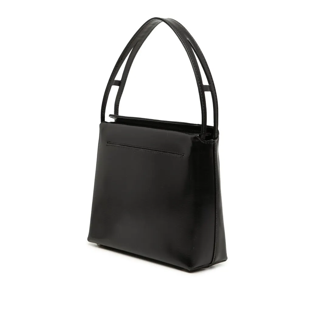 Givenchy Leather Anastasia 4G Logo Top Handle Bag Black Leather Good - Back View