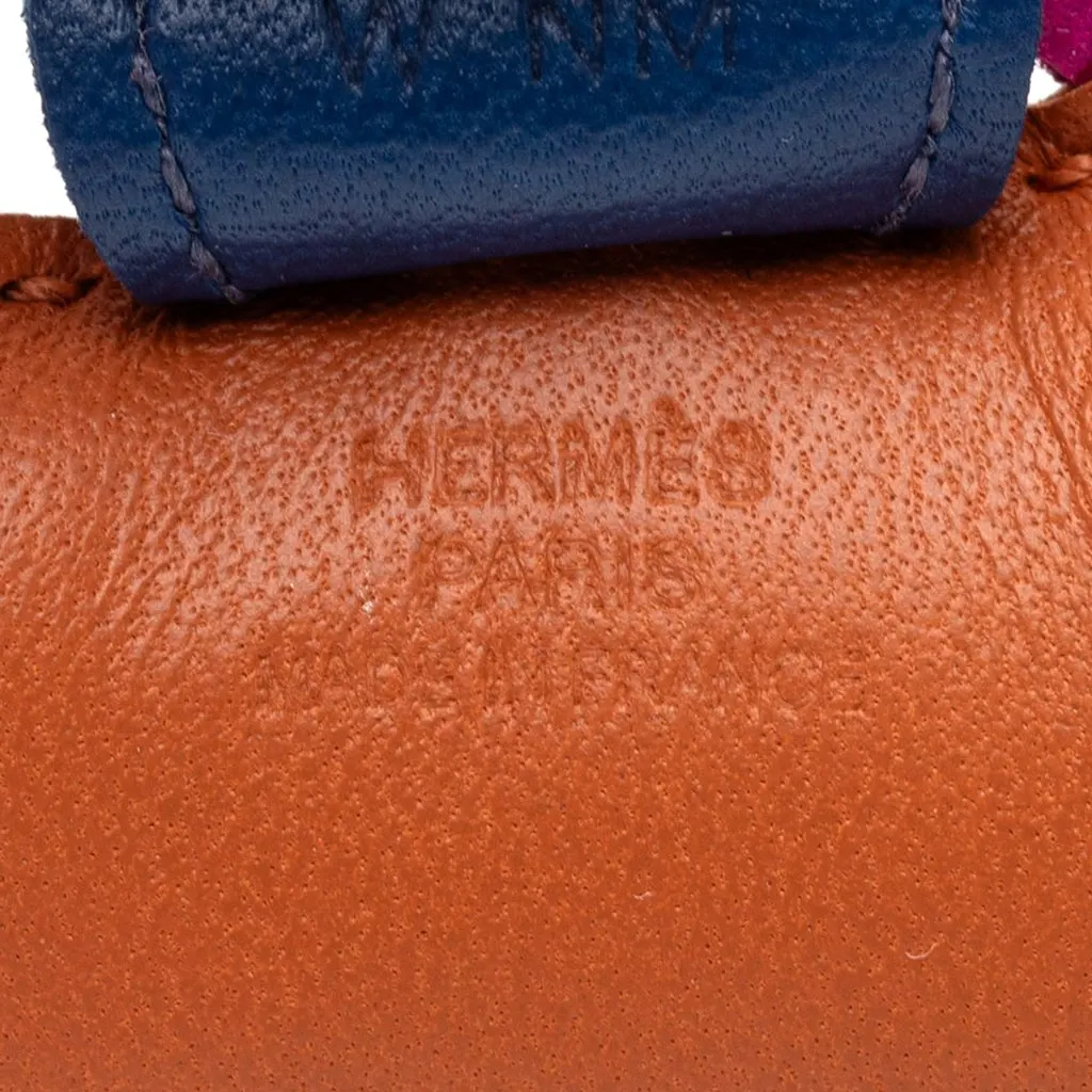 Hermès Milo Lambskin Grigri Rodeo Bag Charm PM Brown Leather Very good - Inside View