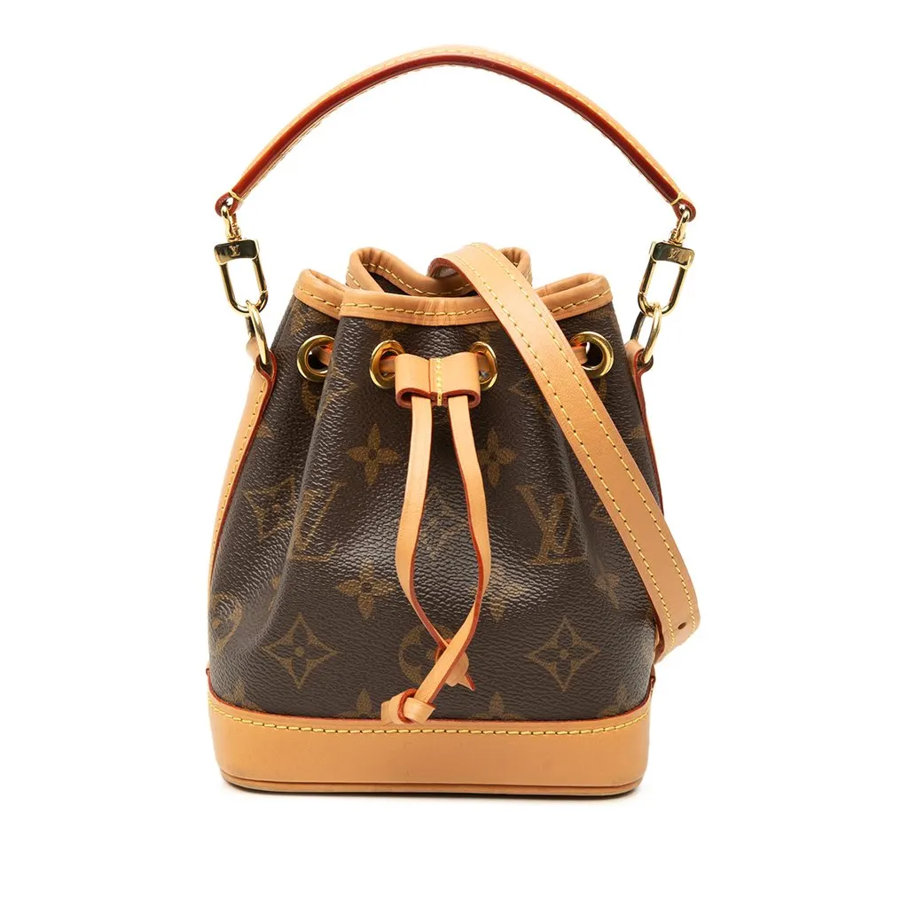 Louis Vuitton Monogram Nano Noe Brown Canvas Very good - Front View