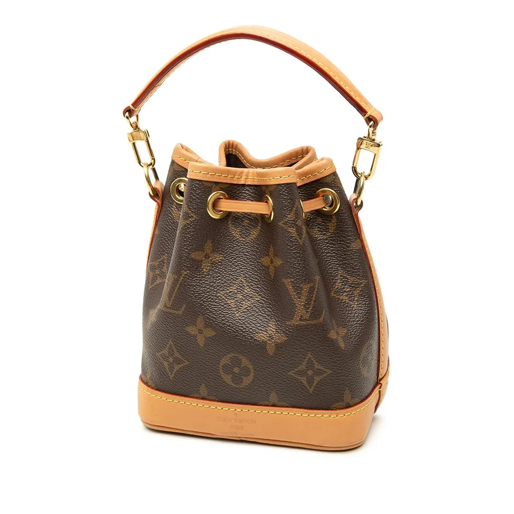 Louis Vuitton Monogram Nano Noe Brown Canvas Very good - Back View