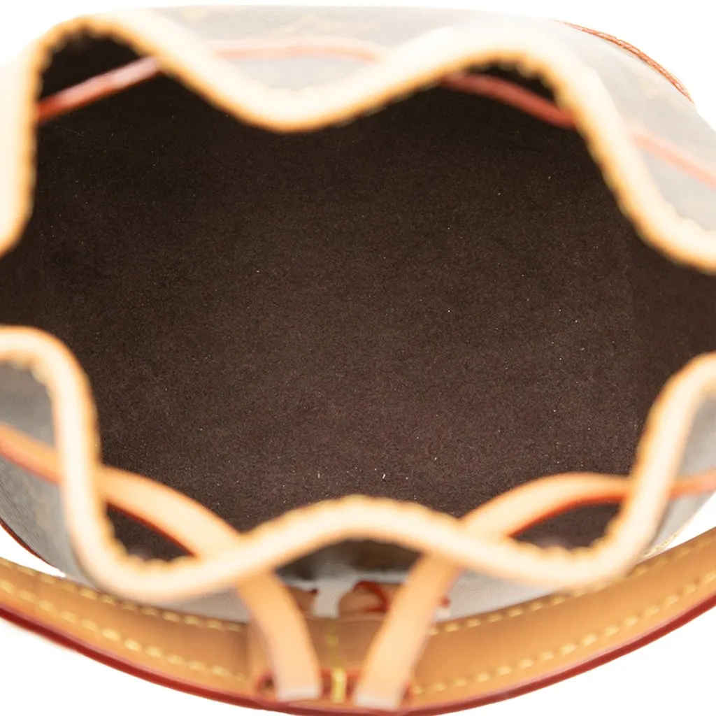 Louis Vuitton Monogram Nano Noe Brown Canvas Very good - Model View