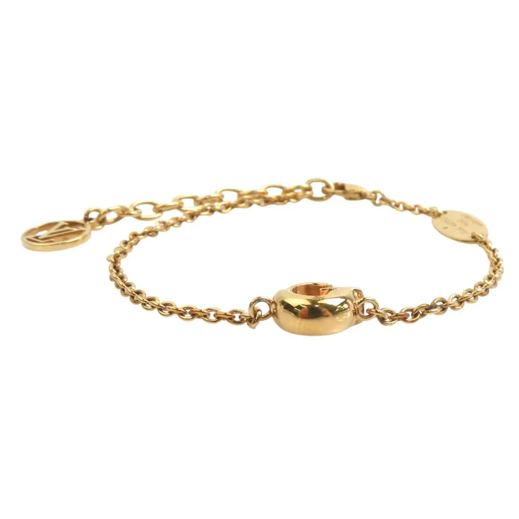 Louis Vuitton Gold Plated LV & Me Letter G Bracelet Gold Metal Very good - Front View