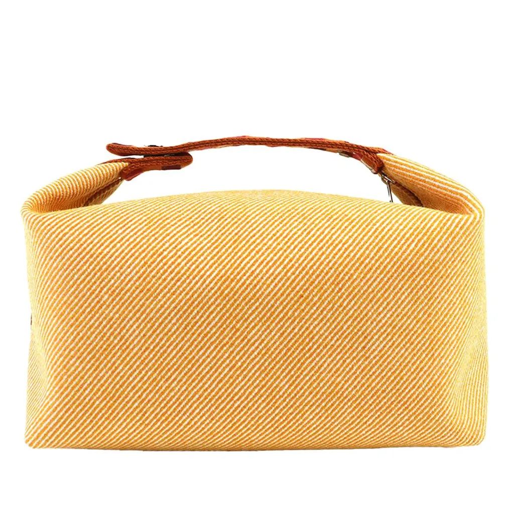 Hermès Large Wool Bride A Brac Au Carre Case Orange Never worn - Back View