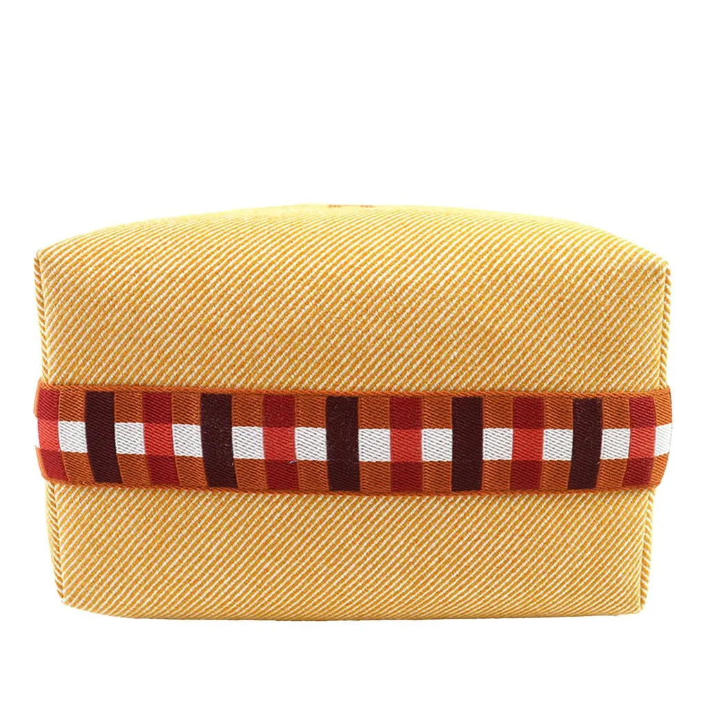 Hermès Large Wool Bride A Brac Au Carre Case Orange Never worn - Inside View
