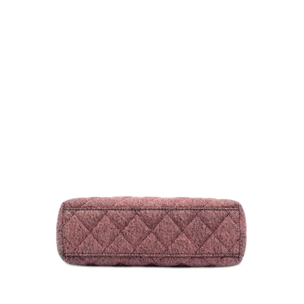 Chanel Nano Washed Denim Kelly Shopper Bag Pink Very good - Inside View
