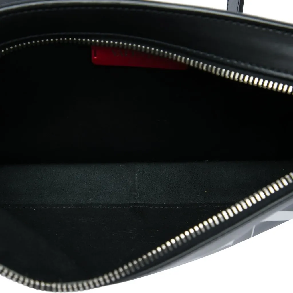 Valentino Leather VLTN Rockstud Belt Bag Black Leather Good - Model View