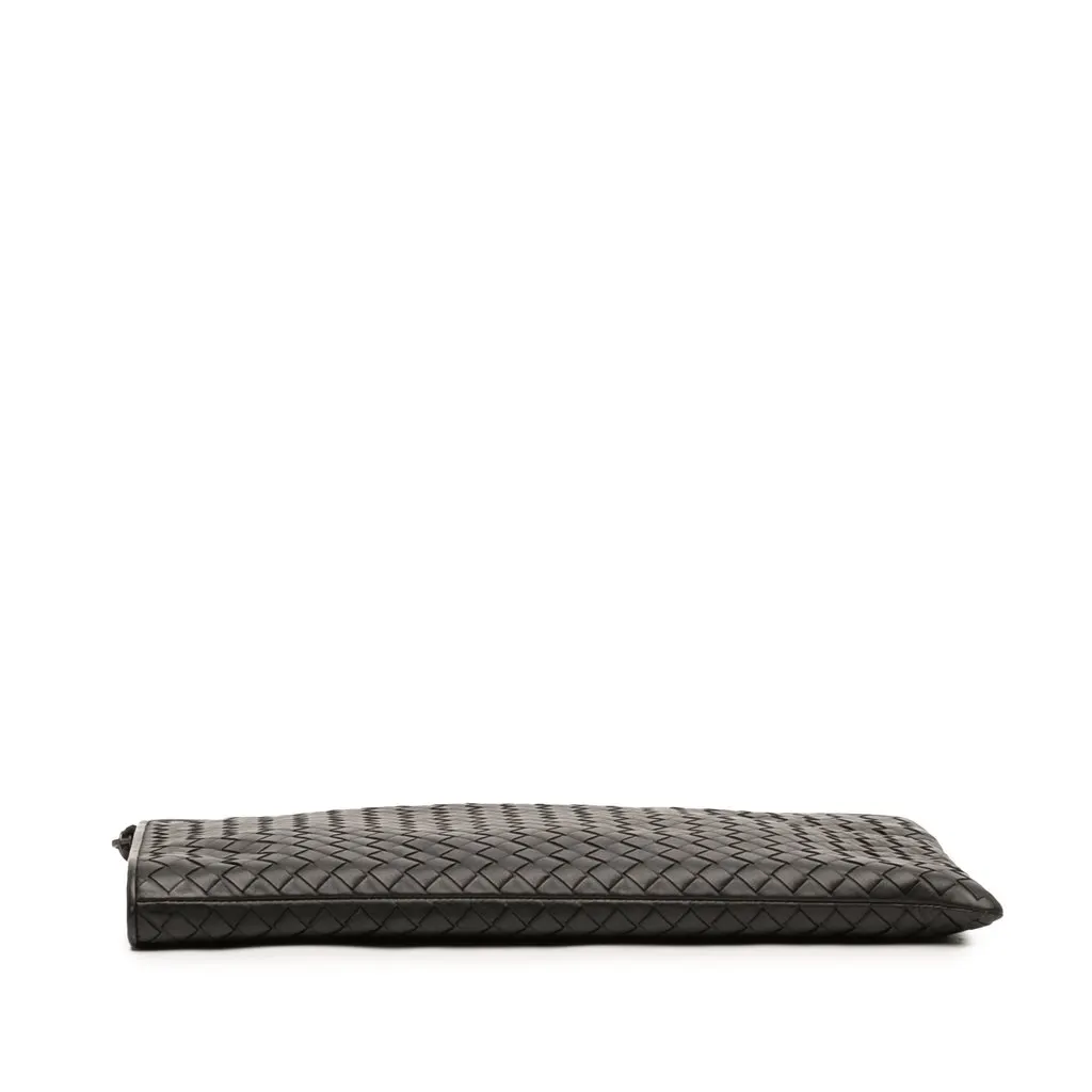 Bottega Veneta Medium Nappa Intrecciato Document Case Black Leather Very good - Inside View