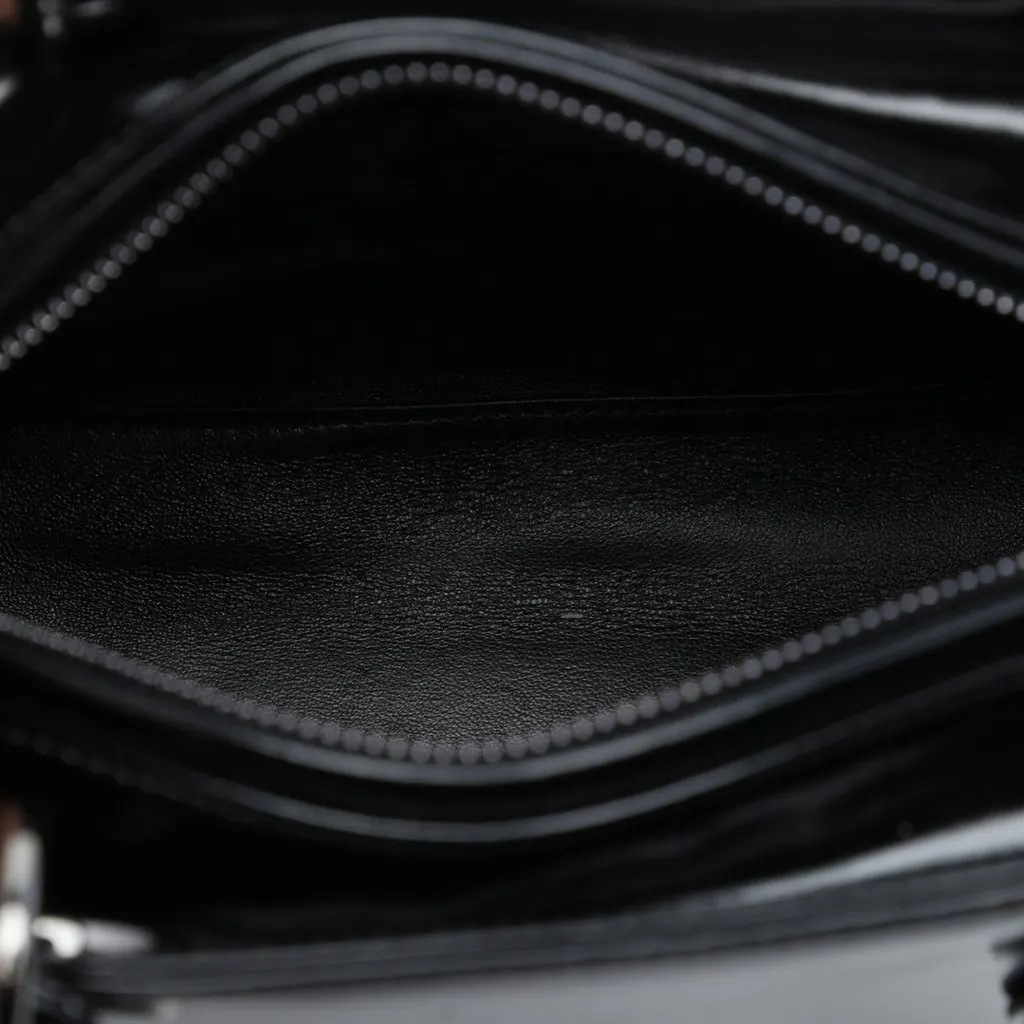 Dior Medium Patent Lady Dior Black Leather Very good - Model View