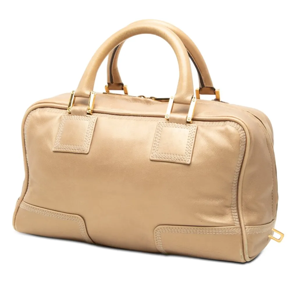 LOEWE Metallic Leather Amazona 28 Gold Leather Very good - Back View