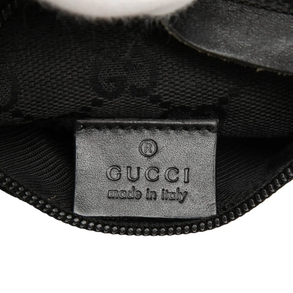 Gucci GG Canvas Double Pocket Belt Bag Black Very good - Box View