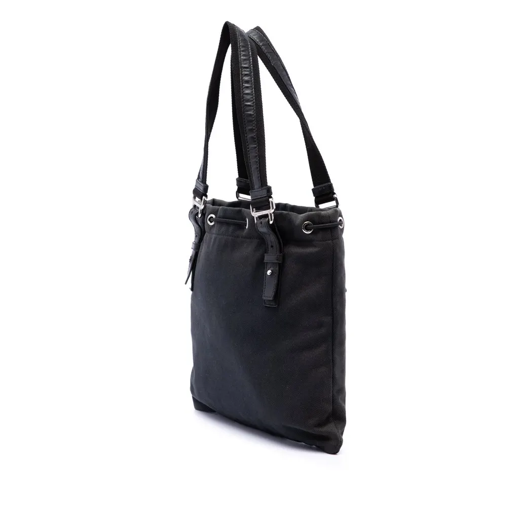 Saint Laurent Small Denim Monogram Kahala Tote Black Very good - Back View