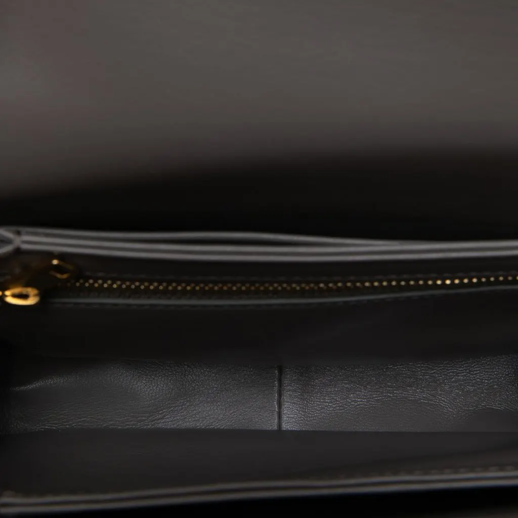 Celine Teen Shiny Calfskin Triomphe Crossbody Brown Leather Never worn - Model View