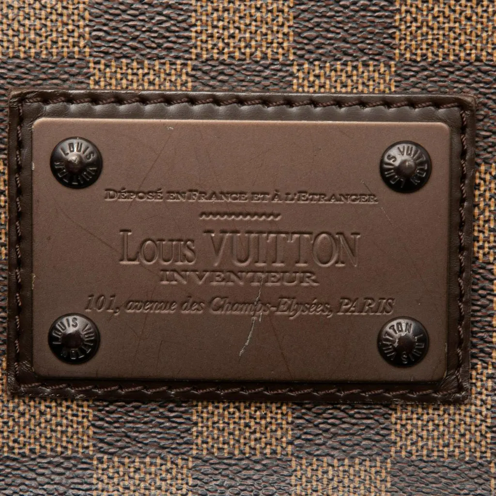 Louis Vuitton Damier Ebene Brooklyn MM Brown Very good - Box View