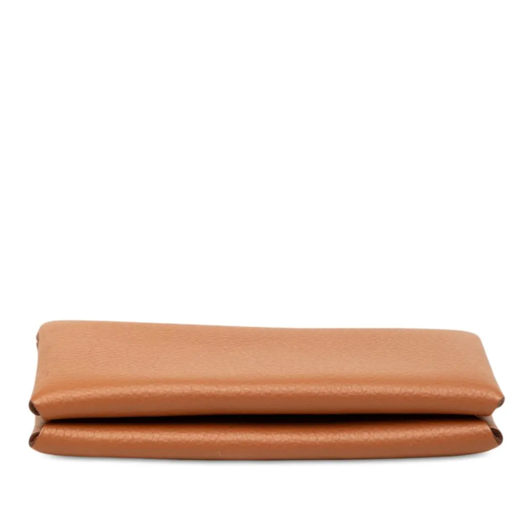 Hermès Epsom Calvi Card Holder Brown Leather Very good - Inside View