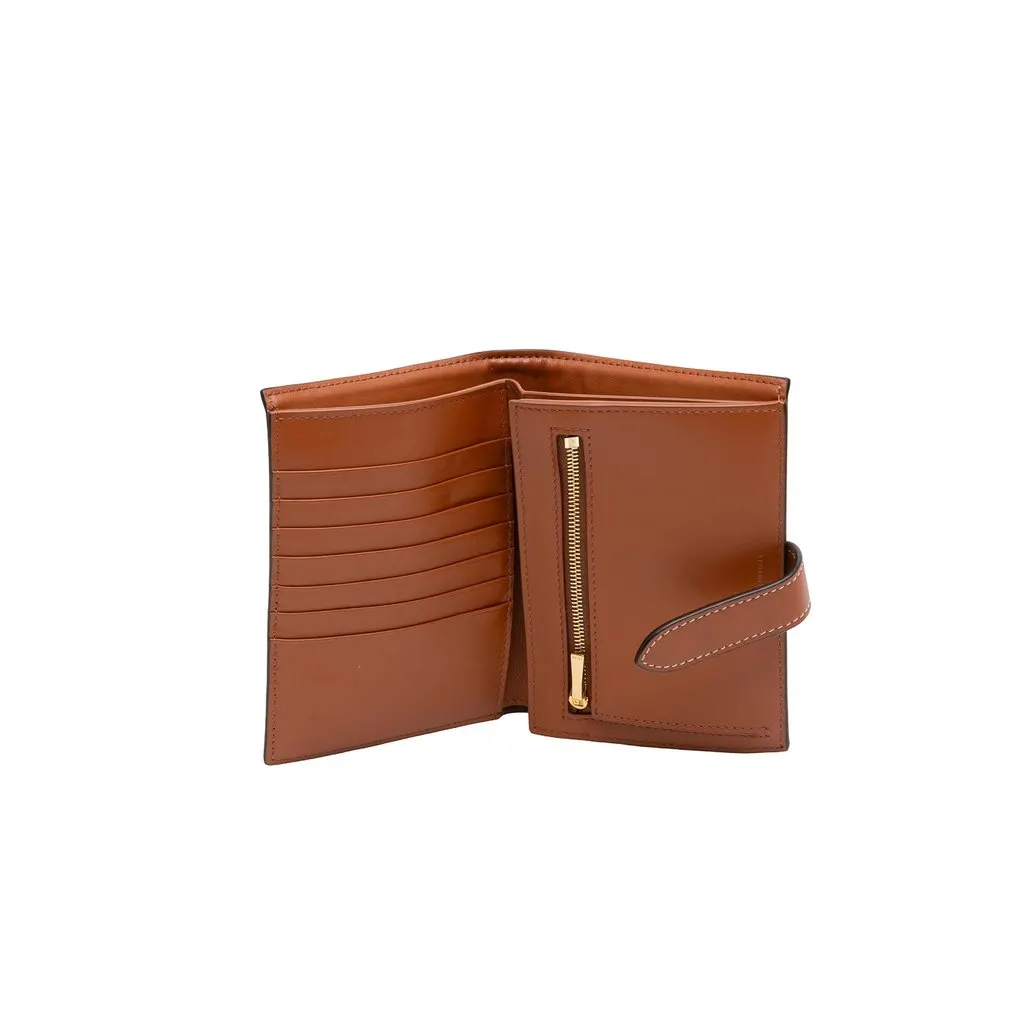 Celine Triomphe Coated Canvas Compact Wallet Brown Very good - Box View