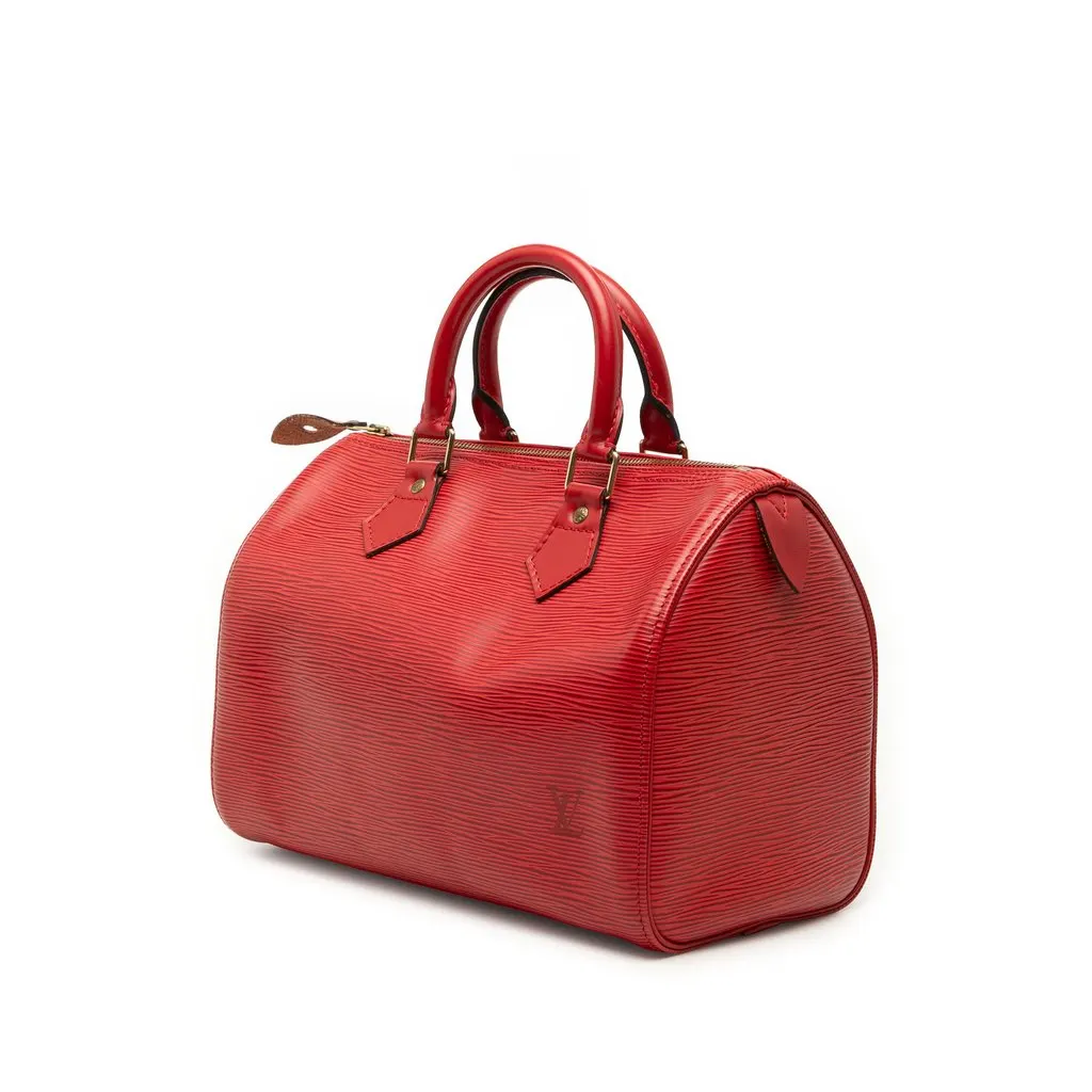 Louis Vuitton Epi Speedy 25 Red Leather Very good - Back View