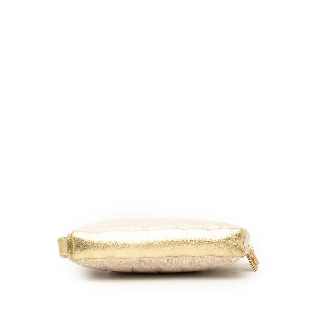Chanel New Travel Line Canvas Pouch Beige Very good - Inside View
