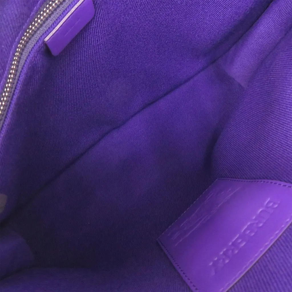 Burberry Supernova Check Canvas Clutch Purple Very good - Model View