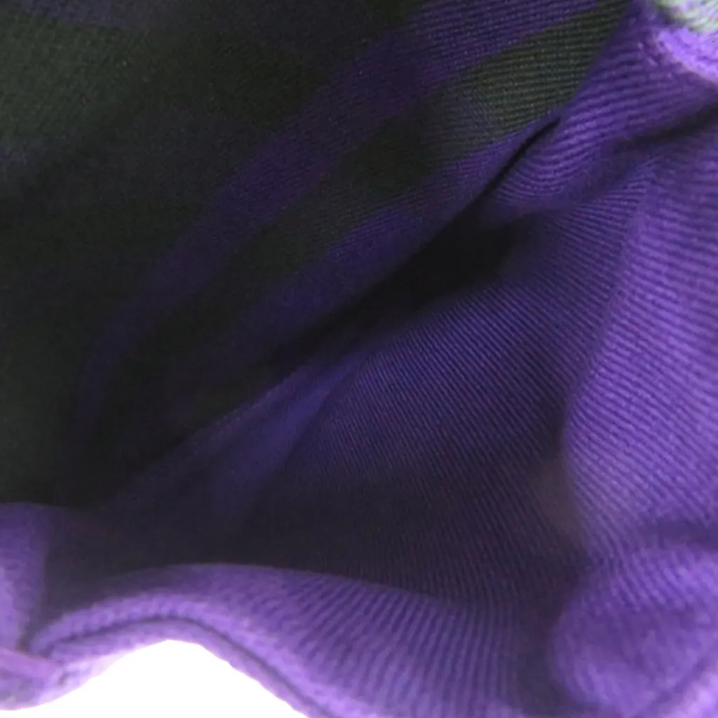 Burberry Supernova Check Canvas Clutch Purple Very good - Box View