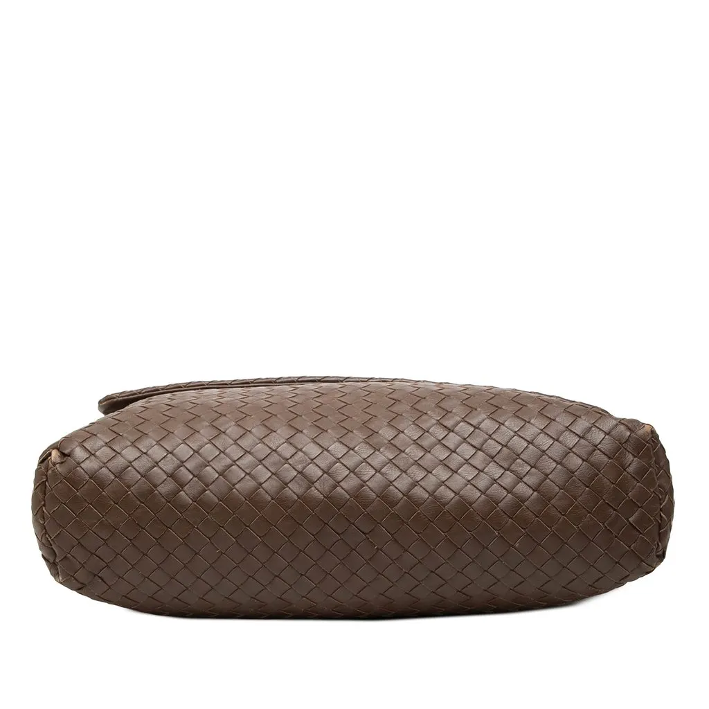 Bottega Veneta Nappa Intrecciato Messenger Bag Brown Leather Very good - Inside View