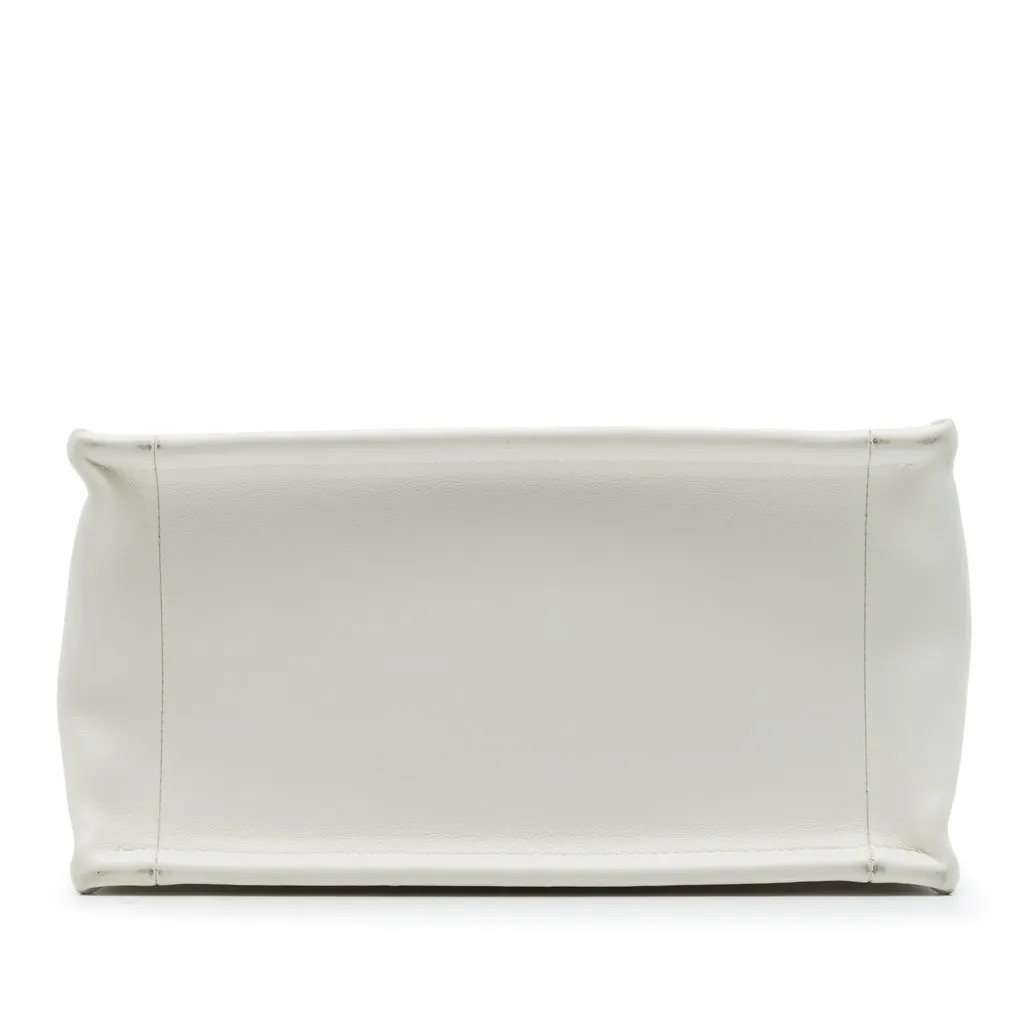 Dior Small Embroidered Canvas Gold Star Book Tote White Canvas Very good - Inside View