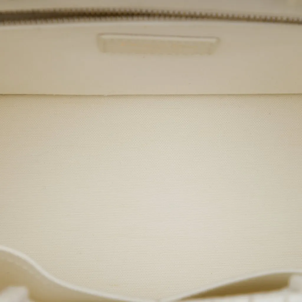 Dior Small Embroidered Canvas Gold Star Book Tote White Canvas Very good - Model View