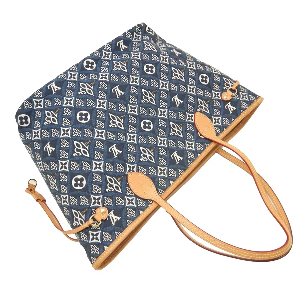 Louis Vuitton Monogram Jacquard Since 1854 Neverfull MM Blue Very good - Box View