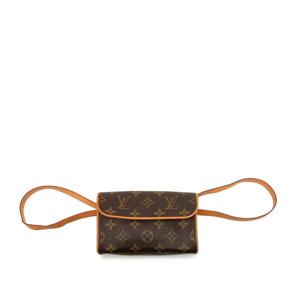 Louis Vuitton Monogram Pochette Florentine Brown Very good - Front View