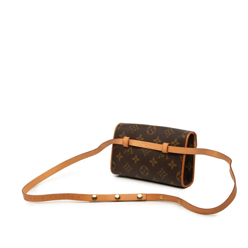 Louis Vuitton Monogram Pochette Florentine Brown Very good - Back View