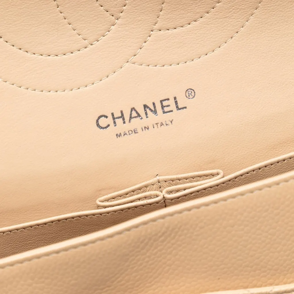 Chanel Jumbo Classic Caviar Double Flap Beige Leather Very good - Box View
