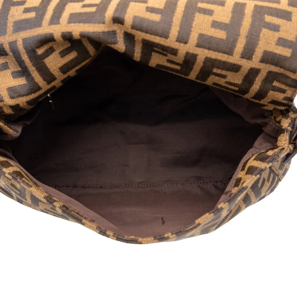 Fendi Zucca Canvas Mamma Forever Brown Canvas Very good - Model View