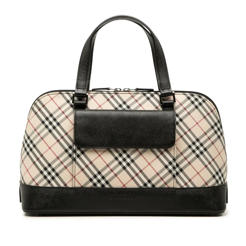 Burberry Nova Check Canvas Handbag Beige Canvas Very good - Front View