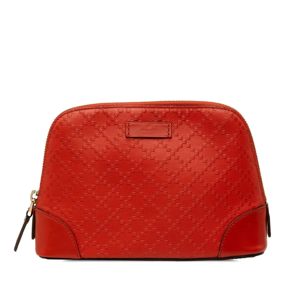 Gucci Diamante Calfskin Cosmetic Pouch