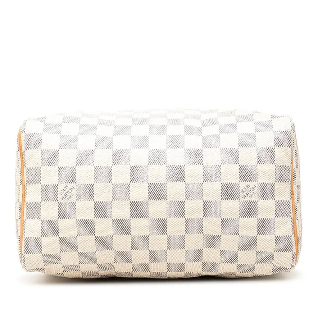 Louis Vuitton Damier Azur Speedy 25 White Canvas Very good - Inside View