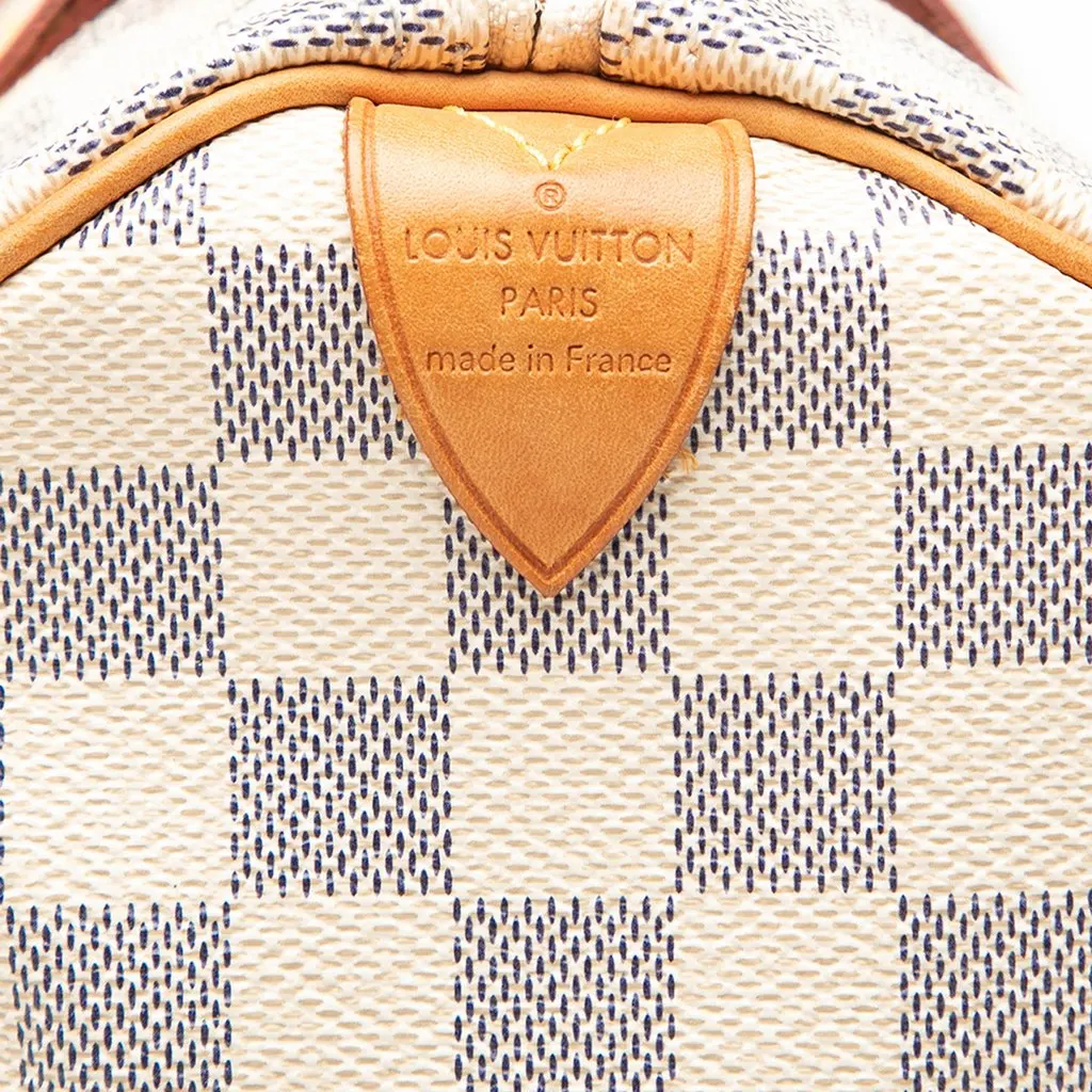 Louis Vuitton Damier Azur Speedy 25 White Canvas Very good - Model View