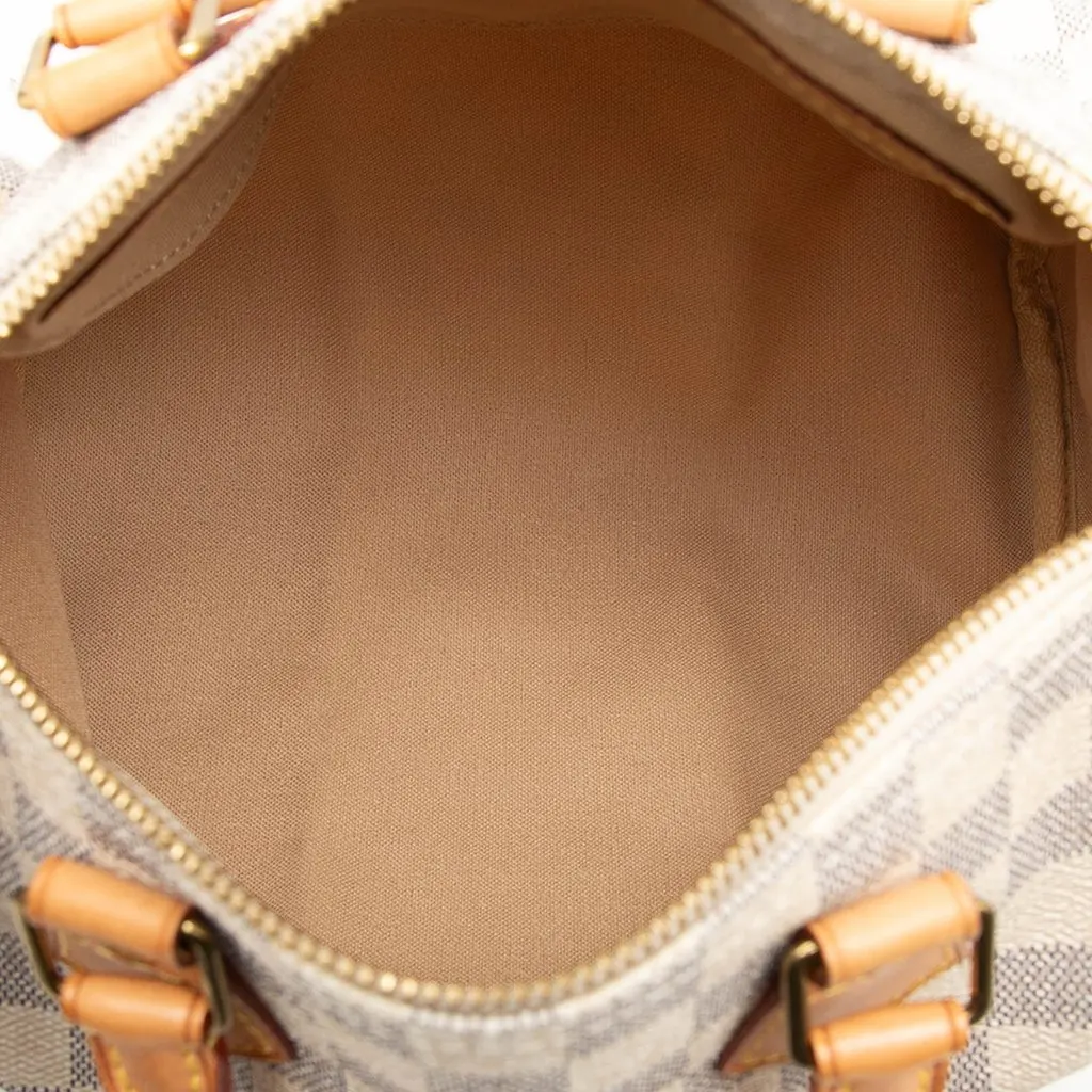 Louis Vuitton Damier Azur Speedy 25 White Canvas Very good - Box View