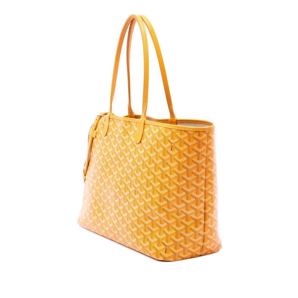 Goyard Goyardine Chien Gris Pet Carrier Yellow Very good - Back View