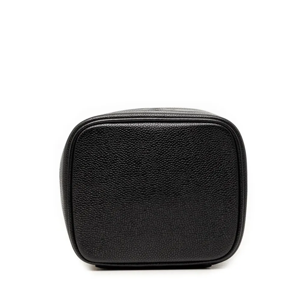 Chanel CC Caviar Vanity Bag Black Leather Very good - Inside View