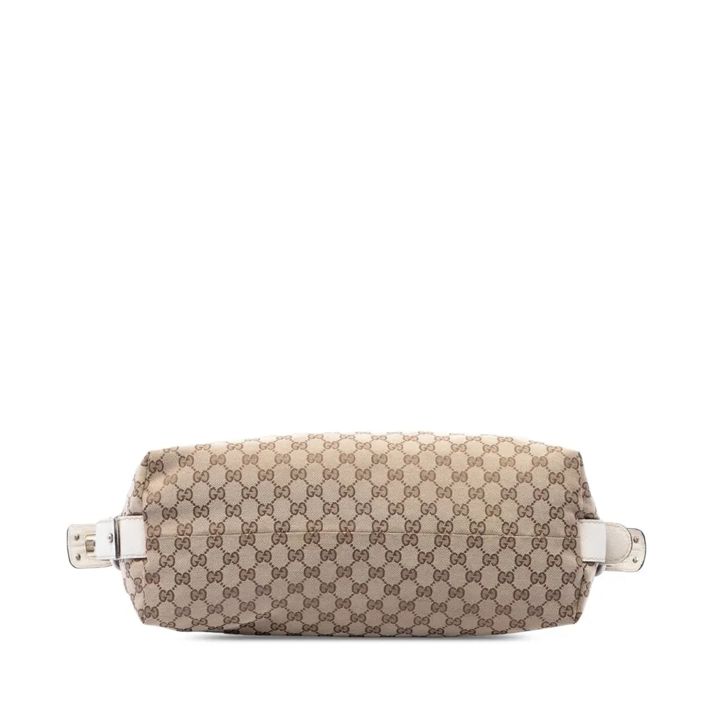 Gucci Medium GG Canvas Bamboo Bar Tote Beige Canvas Very good - Inside View