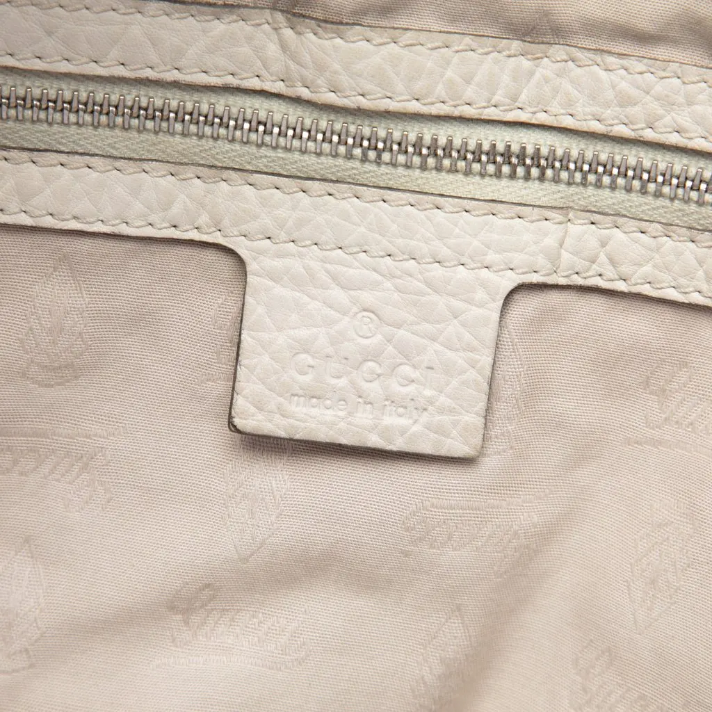 Gucci Medium GG Canvas Bamboo Bar Tote Beige Canvas Very good - Box View